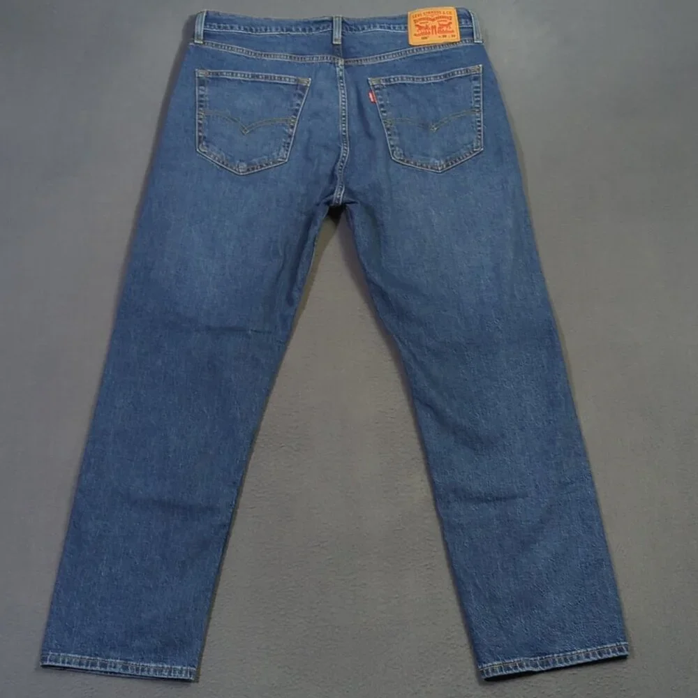 Levi's Jeans Men's 36x30 Blue 505 Regular Fit Straight Leg Denim
